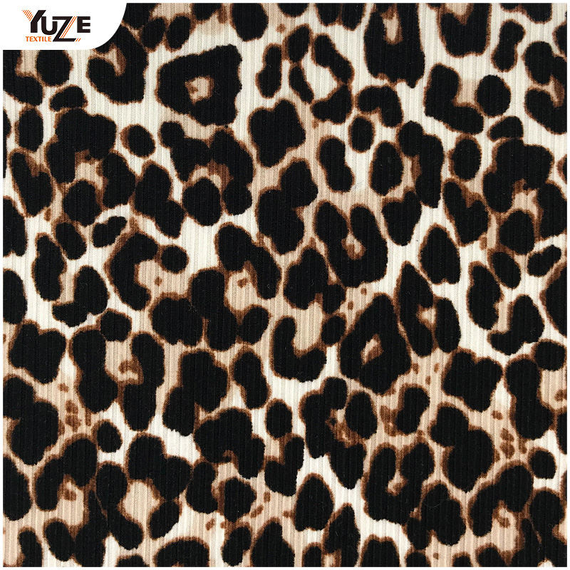 YZK-010055 DTY 3 * 2 Rib Imprimé de pinceau à 2 côtes