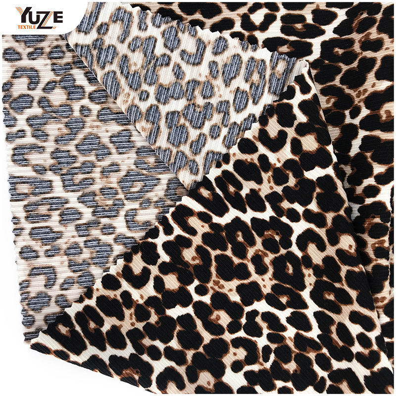 YZK-010055 DTY 3 * 2 Rib Imprimé de pinceau à 2 côtes