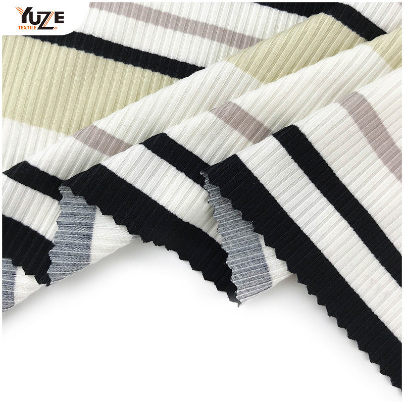 YZK-010055-10 DTY 3 * 2 Rib Imprimé de pinceau à 2 côtes