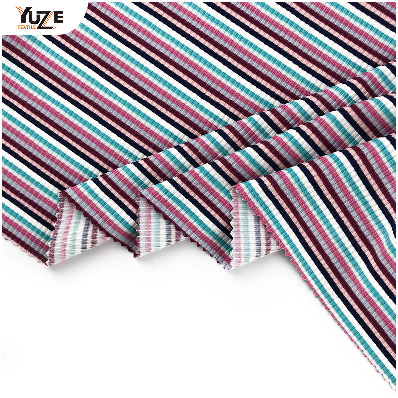 YZK-010055-11 DTY 3 * 2 Rib Imprimé de pinceau à 2 côtes