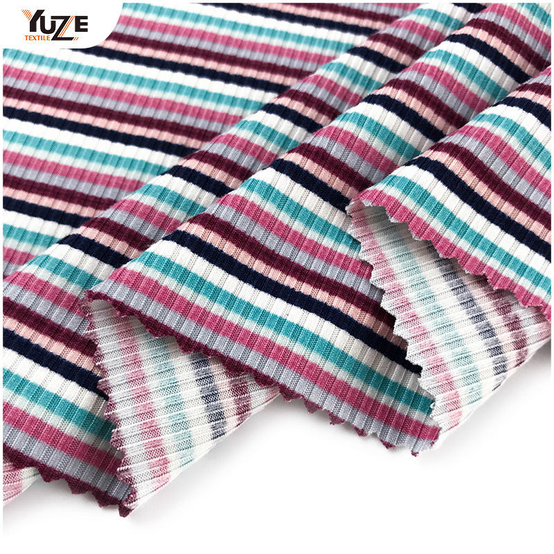 YZK-010055-11 DTY 3 * 2 Rib Imprimé de pinceau à 2 côtes