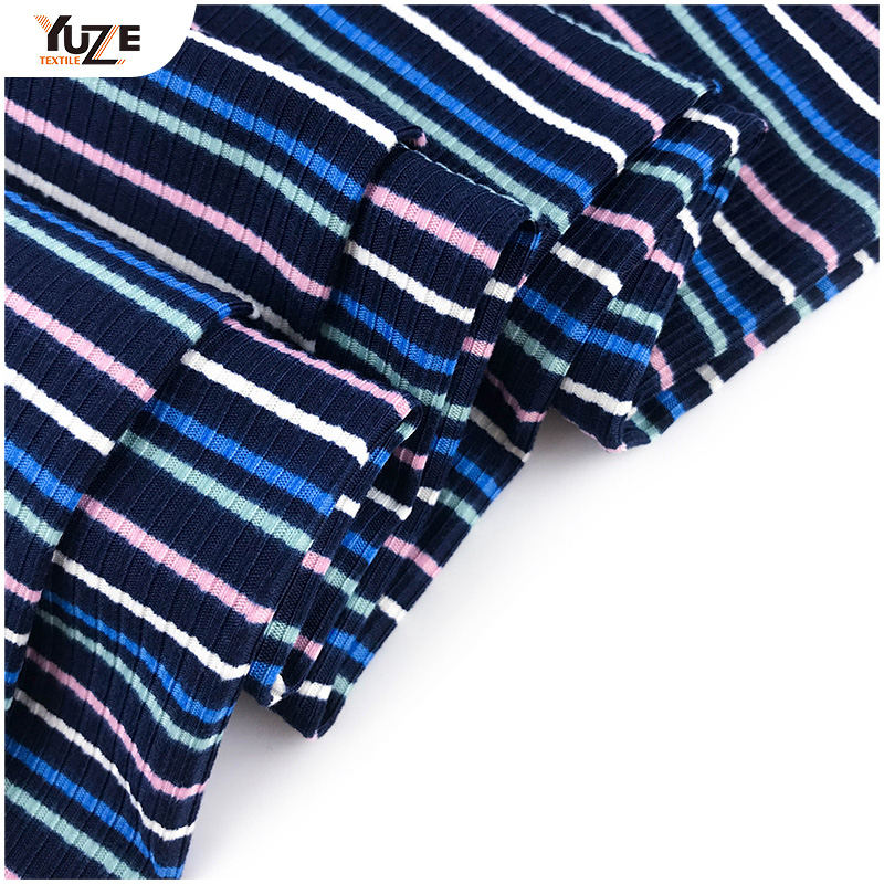 YZK-010055-5 DTY 3 * 2 RIB 2 côte imprimé de pinceau côté