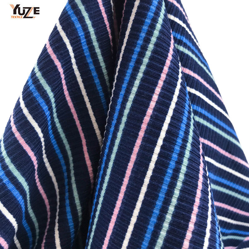 YZK-010055-5 DTY 3 * 2 RIB 2 côte imprimé de pinceau côté