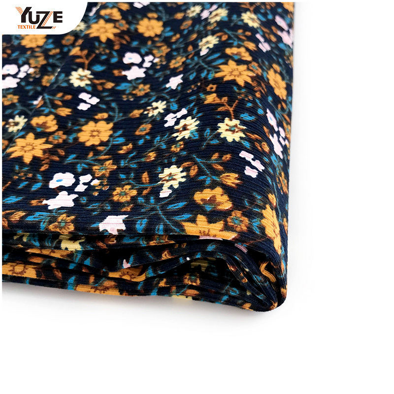 YZS21-062-2 DTY 3 * 2 Rib Imprimé de pinceau 2 côte