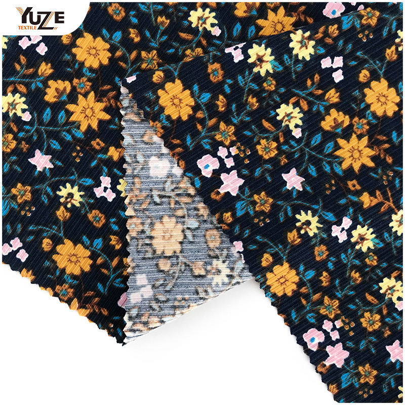 YZS21-062-2 DTY 3 * 2 Rib Imprimé de pinceau 2 côte