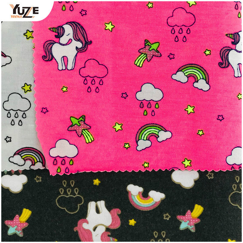 YZS20-726-3 Impression en spandex filé en poly