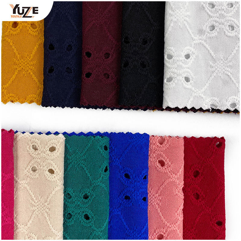 YZK-030030 DTY Spandex Jacq avec des trous