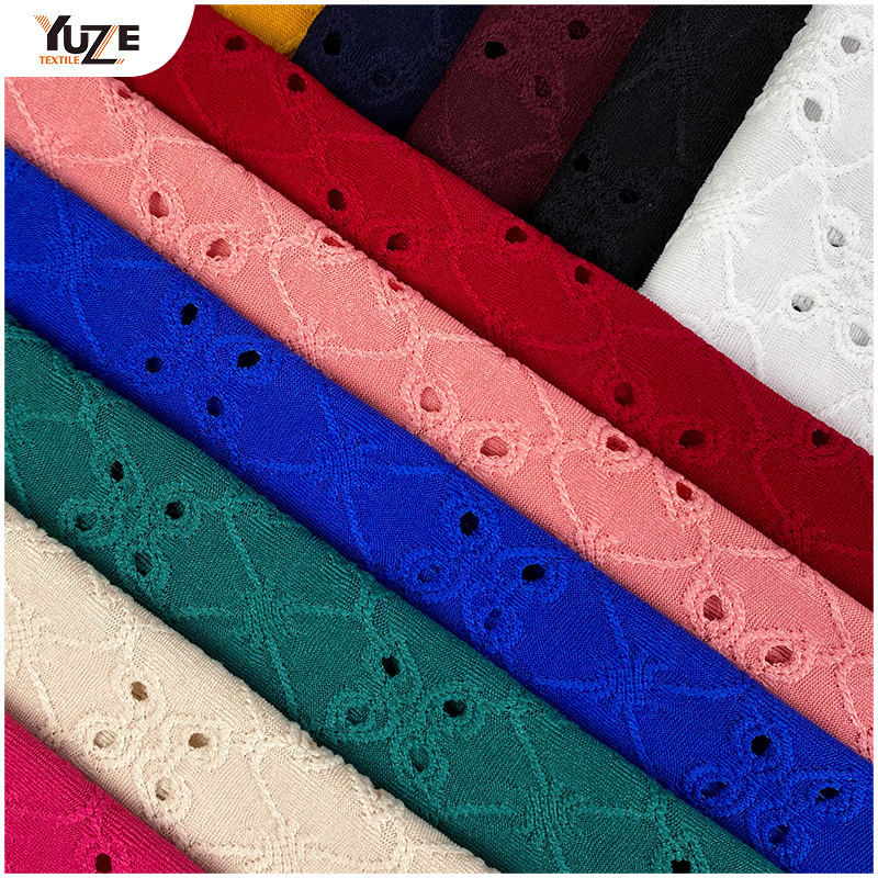 YZK-030030 DTY Spandex Jacq avec des trous