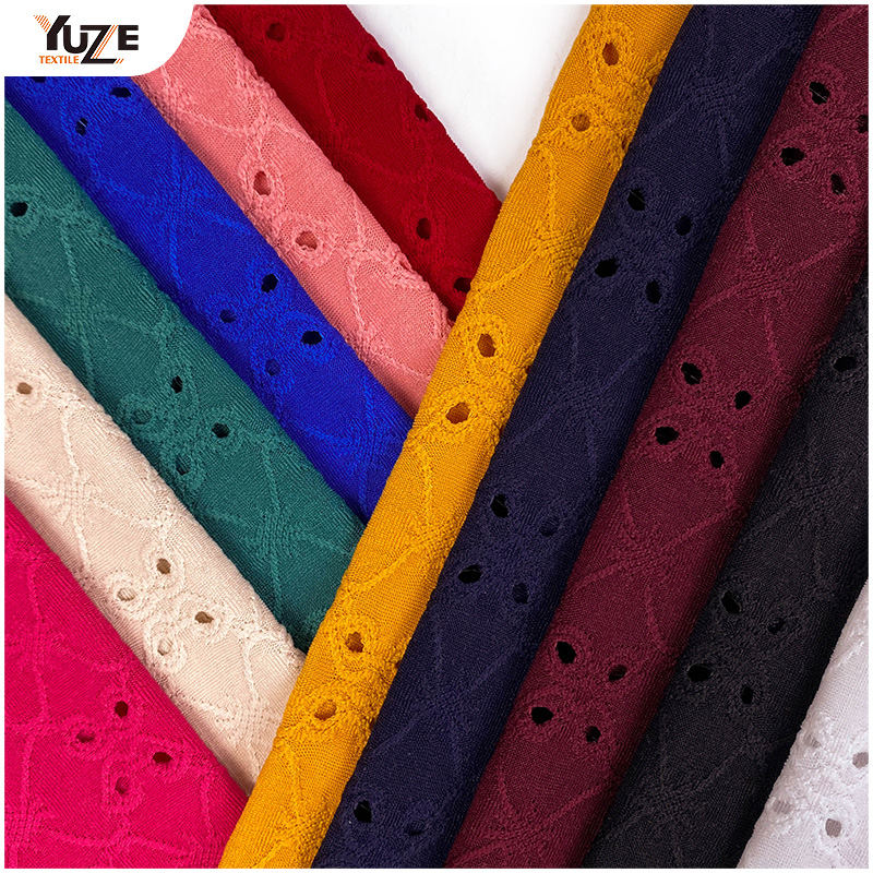 YZK-030030 DTY Spandex Jacq avec des trous