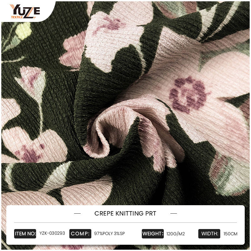 YZK-030293 PRT du tricot de crêpe