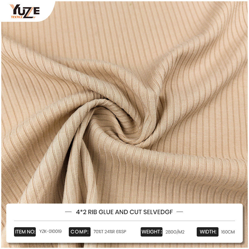 YZK-010019 4 * 2 Rib Glue et coupez Selvedgf