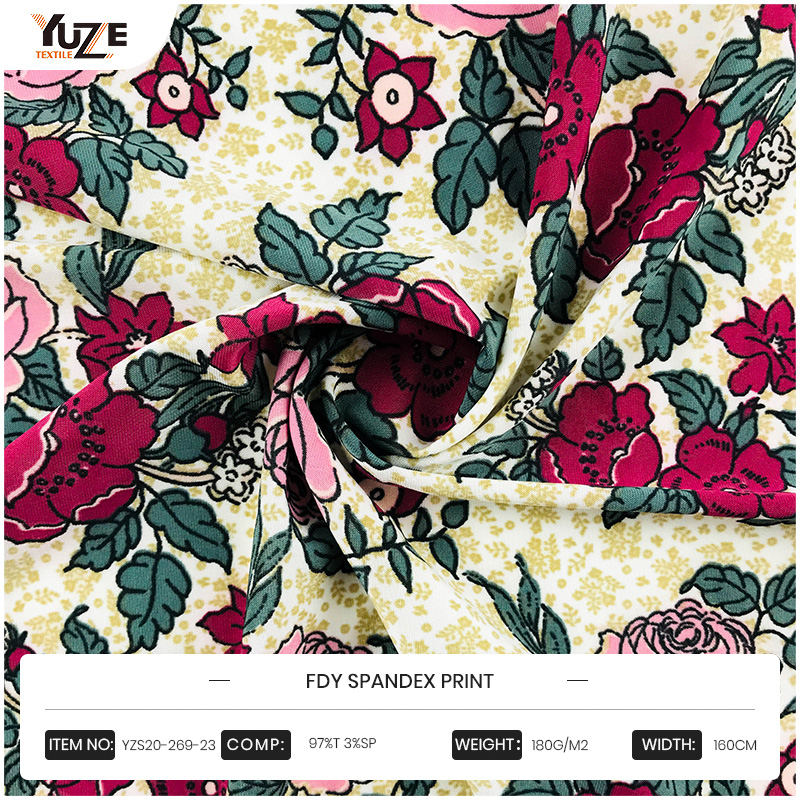 YZS20-269-23 Impression en spandex FDY