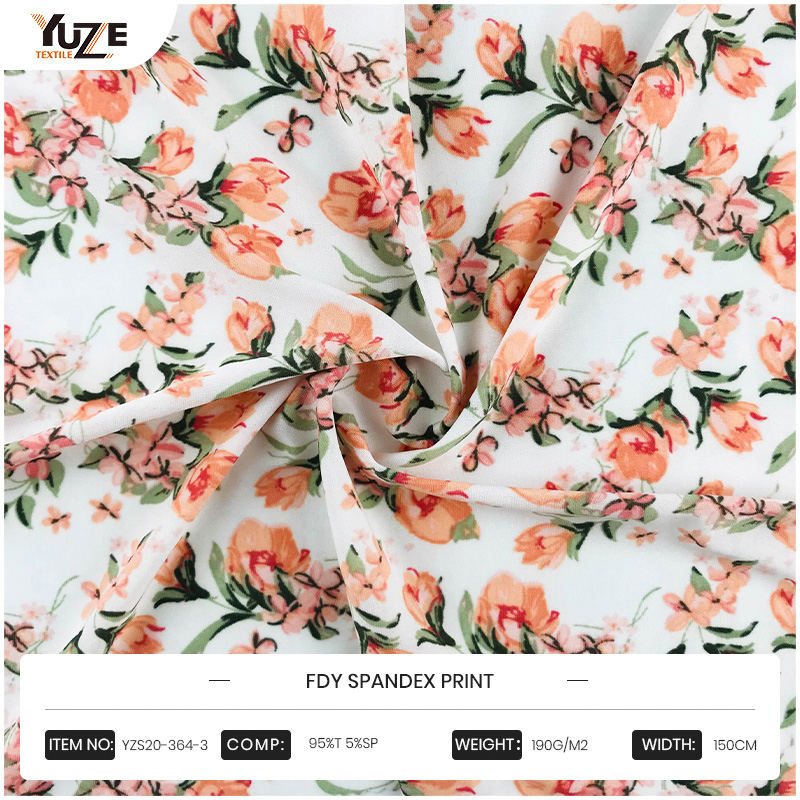 YZS20-364-3 Impression en spandex FDY