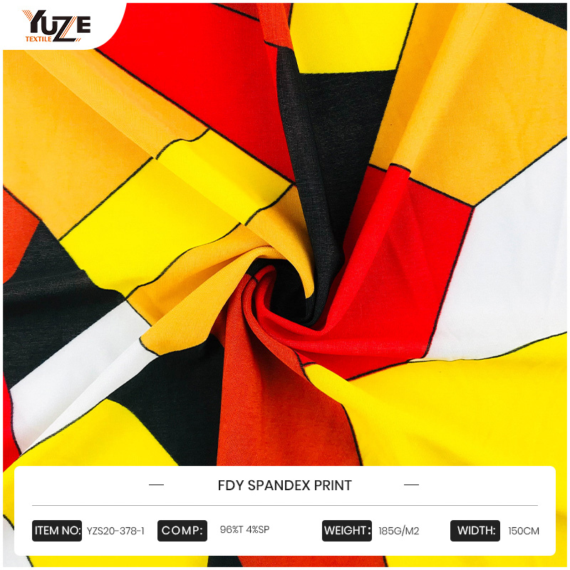 YZS20-378-1 Impression en spandex FDY