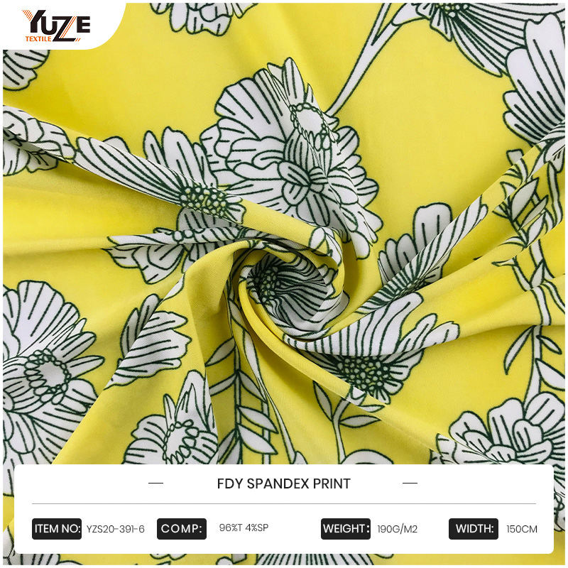 YZS20-391-6 Impression en spandex FDY