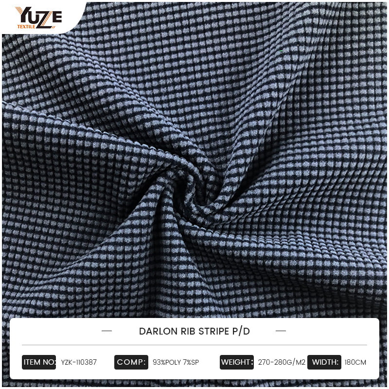 YZK-110387 Rib Darlon Stripe P / D