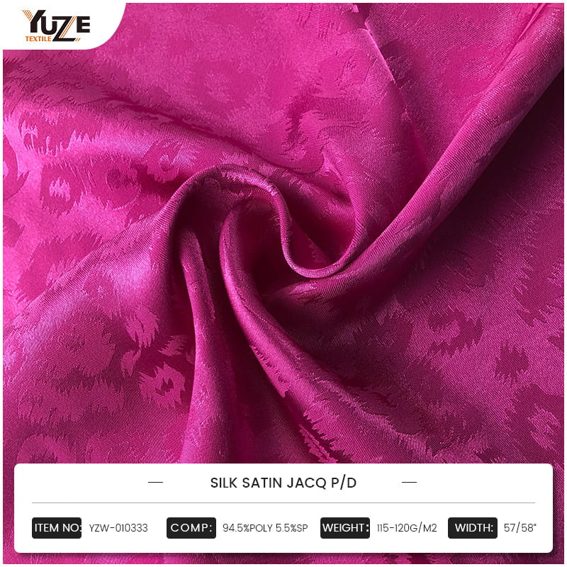 Yzw-010333 Satin en soie Jacq P / D