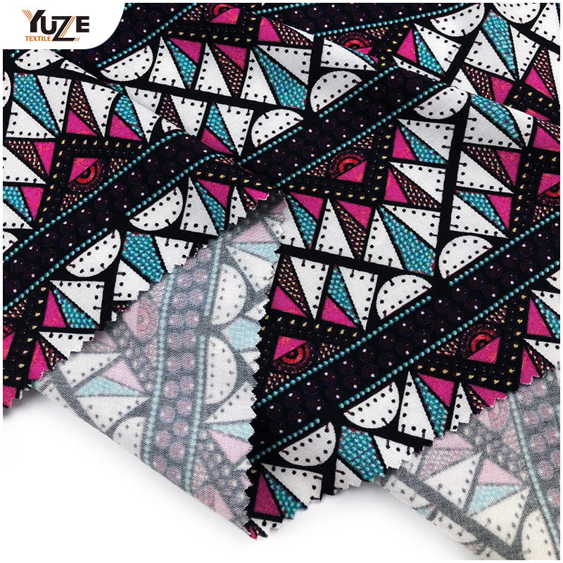 YZW-020612-30 RAYON POPLIN PRINT numérique