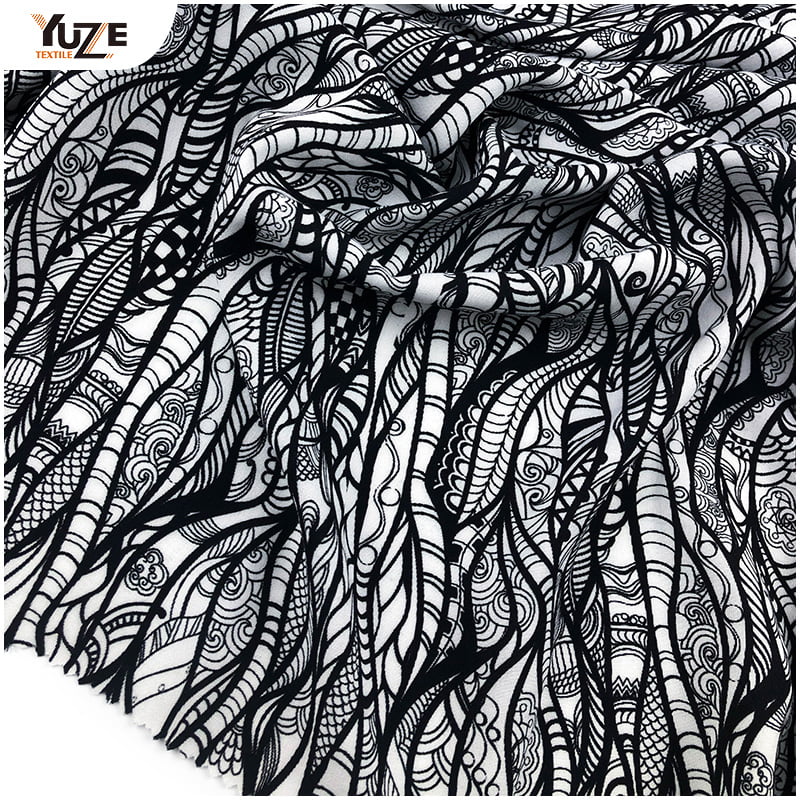 YZW-020612-33 RAYON POPLIN PRINT numérique