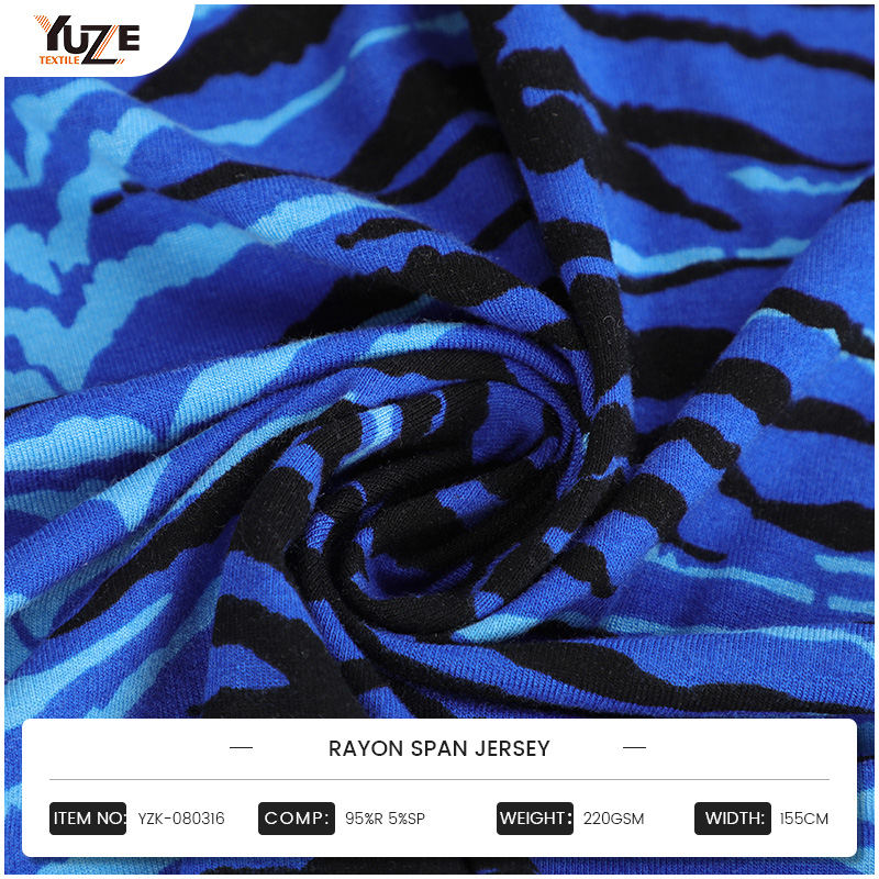 YZK-080316 Jersey de la rayonne