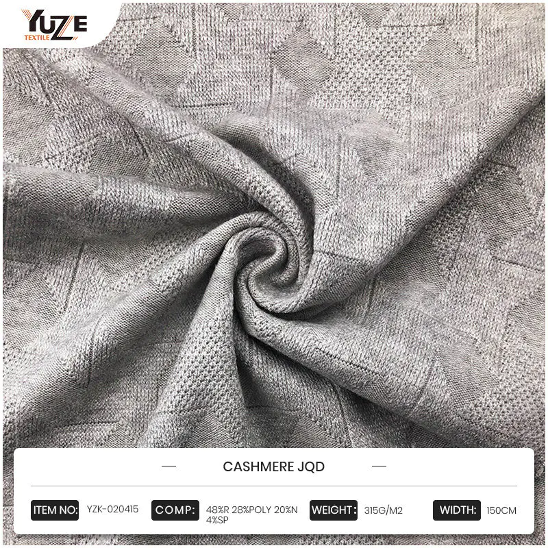 YZK-020415 Cashmere JQD: La synergie de plusieurs matériaux apporte un confort inégalé
